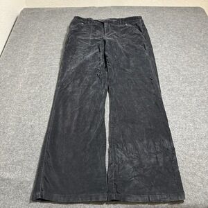 VTG Y2K Shaver Lake Velvet Wide Leg Utility Pockets Size 10 Grunge Boho Goth